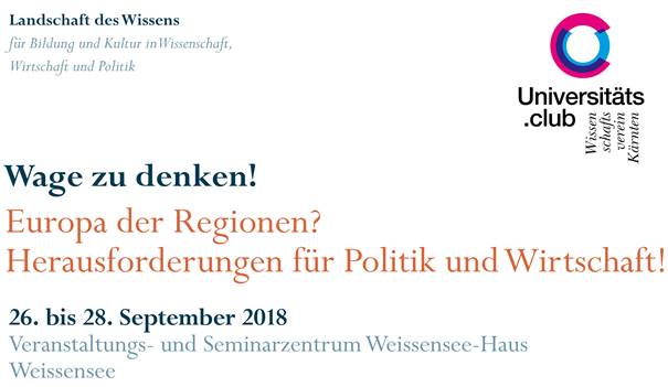Seri Empfiehlt Landschaft Des Wissens 2018 Europa Der Regionen